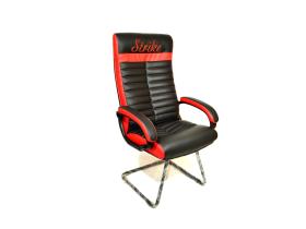 Конференц-кресло в черно-красном цвете КР-14
